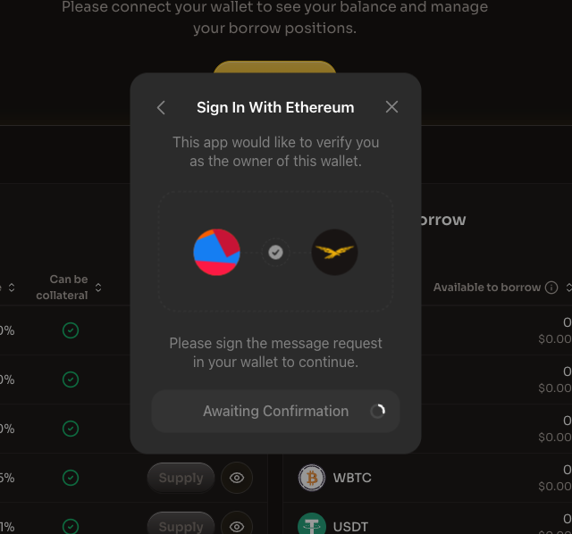 Awaiting signature confirmation